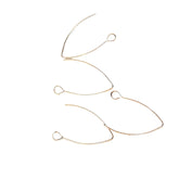 Short Earring Hooks – Rose Gold Stainless Steel 26mm (2 Pairs)